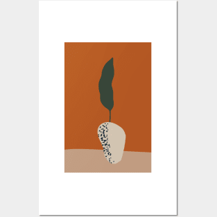 Abstract plant in a pot I Posters and Art